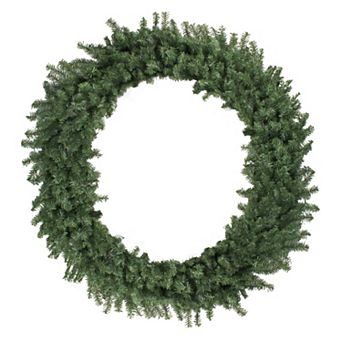 Northlight Green Canadian Pine Commercial Size Artificial Christmas Wreath 72 in Unlit