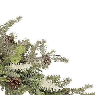 Northlight Frosted Pine and Pinecone Christmas Wreath 30-in. Unlit