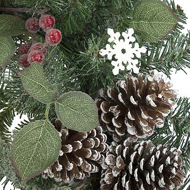 Northlight Red Bells and Mixed Foliage Artificial Christmas Wreath