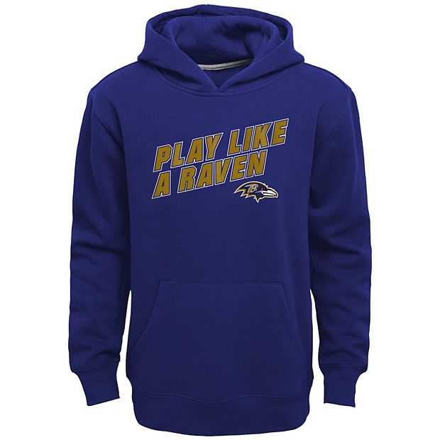 Boys Baltimore Ravens Pullover Fleece Hoodie