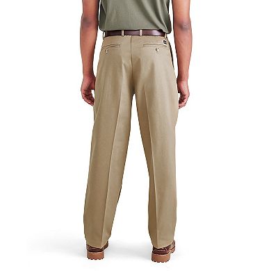 Men's Dockers Signature Iron Free Stain Defender Relaxed-Fit Khaki Pleated Pants
