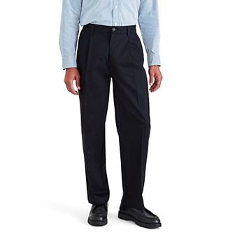 Men's Dockers Signature Iron Free Stain Defender Relaxed-Fit Khaki Pleated Pants
