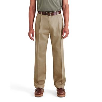 Men's Dockers Signature Iron Free Stain Defender Relaxed-Fit Khaki Pleated Pants