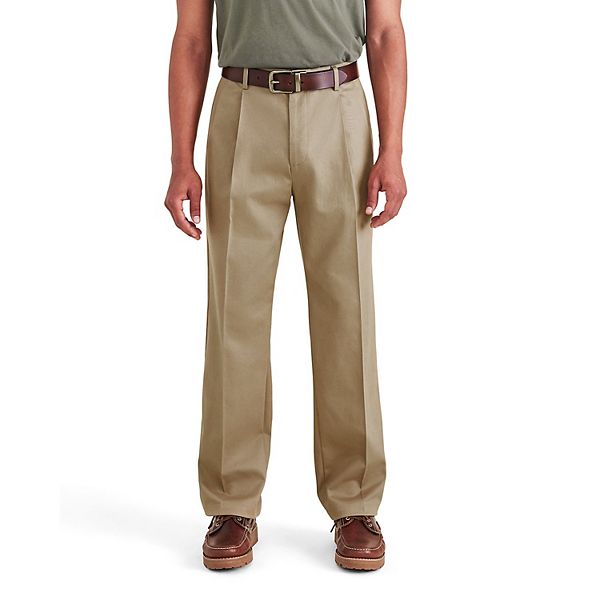 Men s Dockers Signature Iron Free Stain Defender Relaxed Fit Khaki Pleated Pants