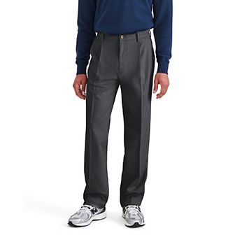 Men's Dockers Signature Iron Free Stain Defender Relaxed-Fit Khaki Pleated Pants