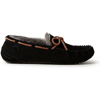 Fireside By Dearfoams Victor Shearling Men's Moccasin Slippers