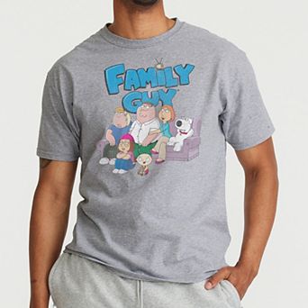 Men's Family Guy Logo and Characters Graphic Tee