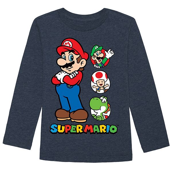 Boys 4-12 Jumping Beans® Boys Super Mario Long Sleeve Graphic Tee