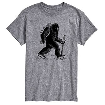 Big & Tall Bigfoot Backpacking Graphic Tee