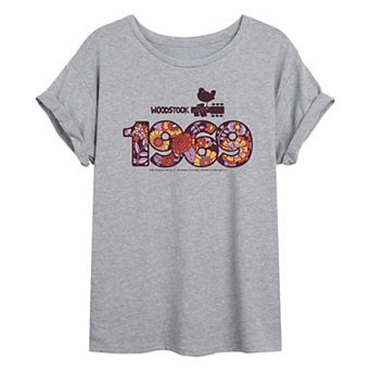 Juniors' Woodstock 1969 Oversized Tee