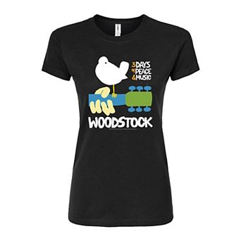 Juniors' Woodstock Poster Tee Fitted Tee