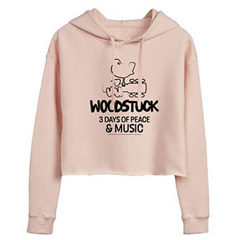 Juniors' Woodstock 3 Days Cropped Hoodie