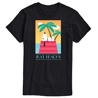 Big & Tall Peanuts Snoopy Sleeping "Just Beachy" Graphic Tee