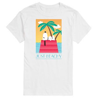Big & Tall Peanuts Snoopy Sleeping "Just Beachy" Graphic Tee