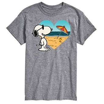 Big & Tall Peanuts Snoopy At Heart Beach Graphic Tee