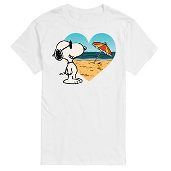 Big & Tall Peanuts Snoopy At Heart Beach Graphic Tee