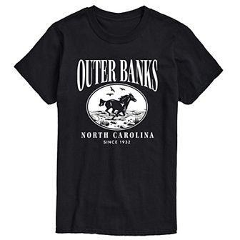 Big & Tall Outer Banks Running Horse Graphic Tee