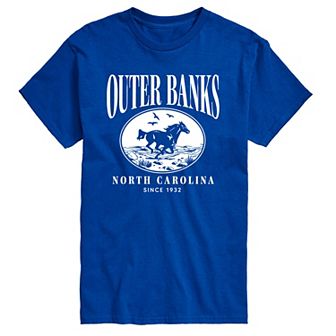 Big & Tall Outer Banks Running Horse Graphic Tee
