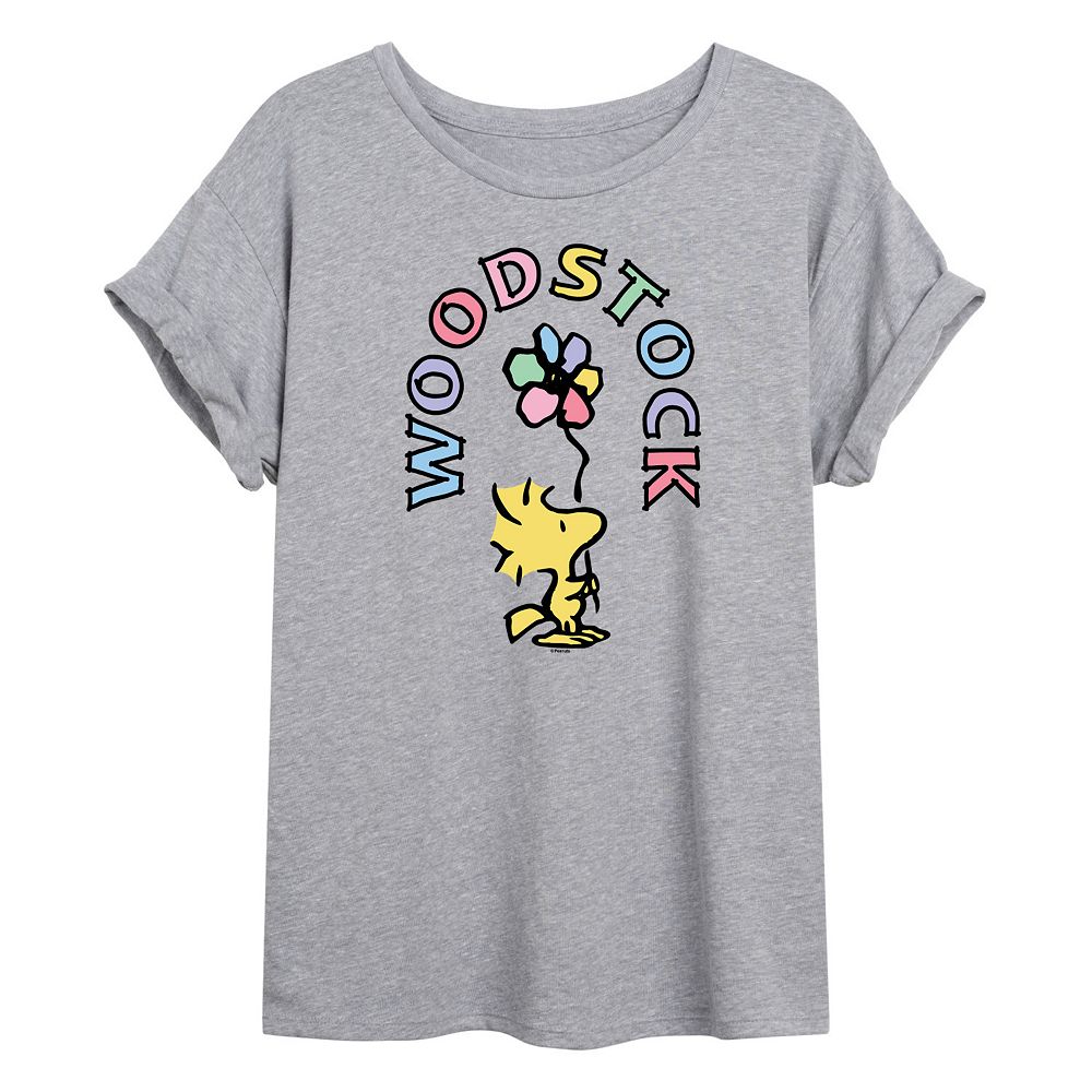 Peanuts Woodstock Oversize Cotton Tee Blue main image 0