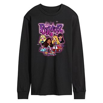 Men's Bratz Doll Group Long Sleeve Graphic Tee