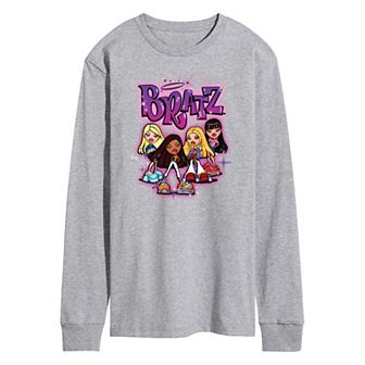 Men's Bratz Doll Group Long Sleeve Graphic Tee