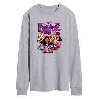 Men's Bratz Doll Group Long Sleeve Graphic Tee