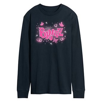 Men's Bratz Y2K Butterfly Long Sleeve Graphic Tee