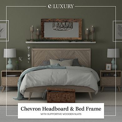 Chevron Farmhouse Bed