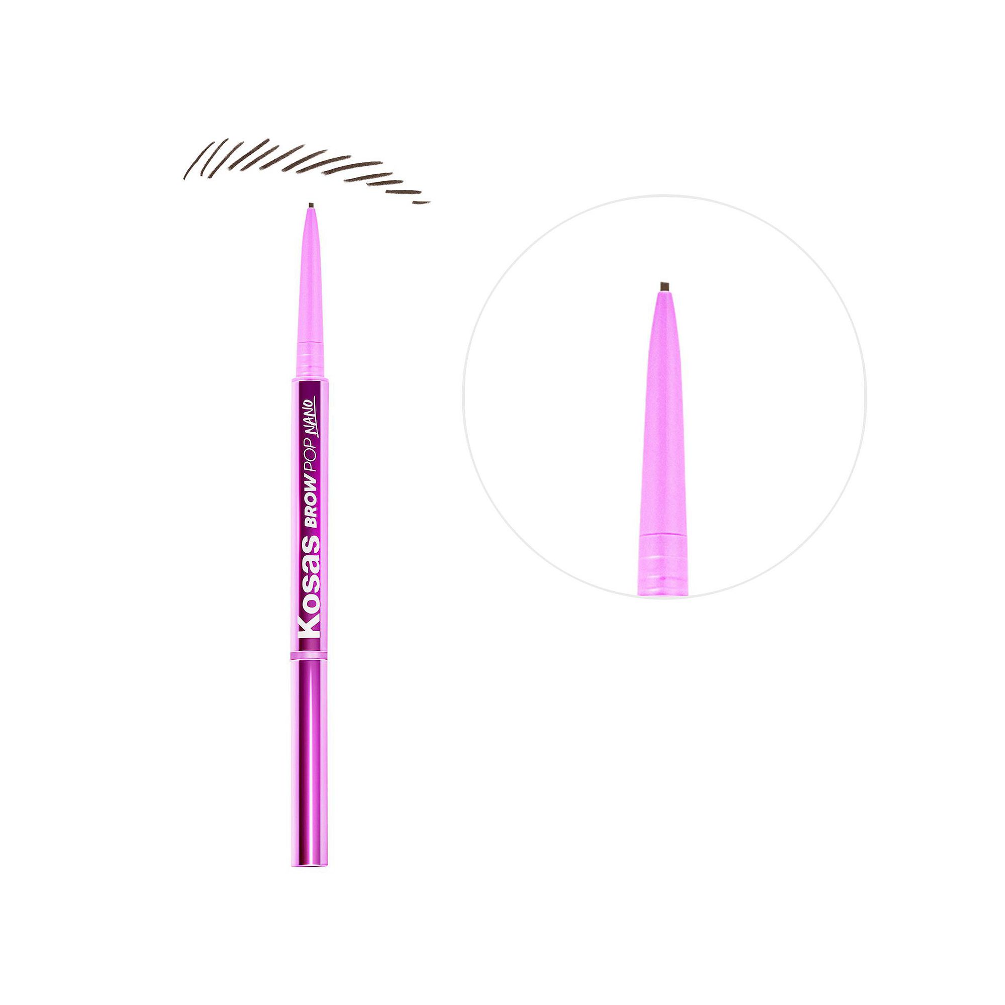 Kosas Brow Pop Nano Ultra-Fine Detailing + Feathering Eyebrow Pencil, Dark 
