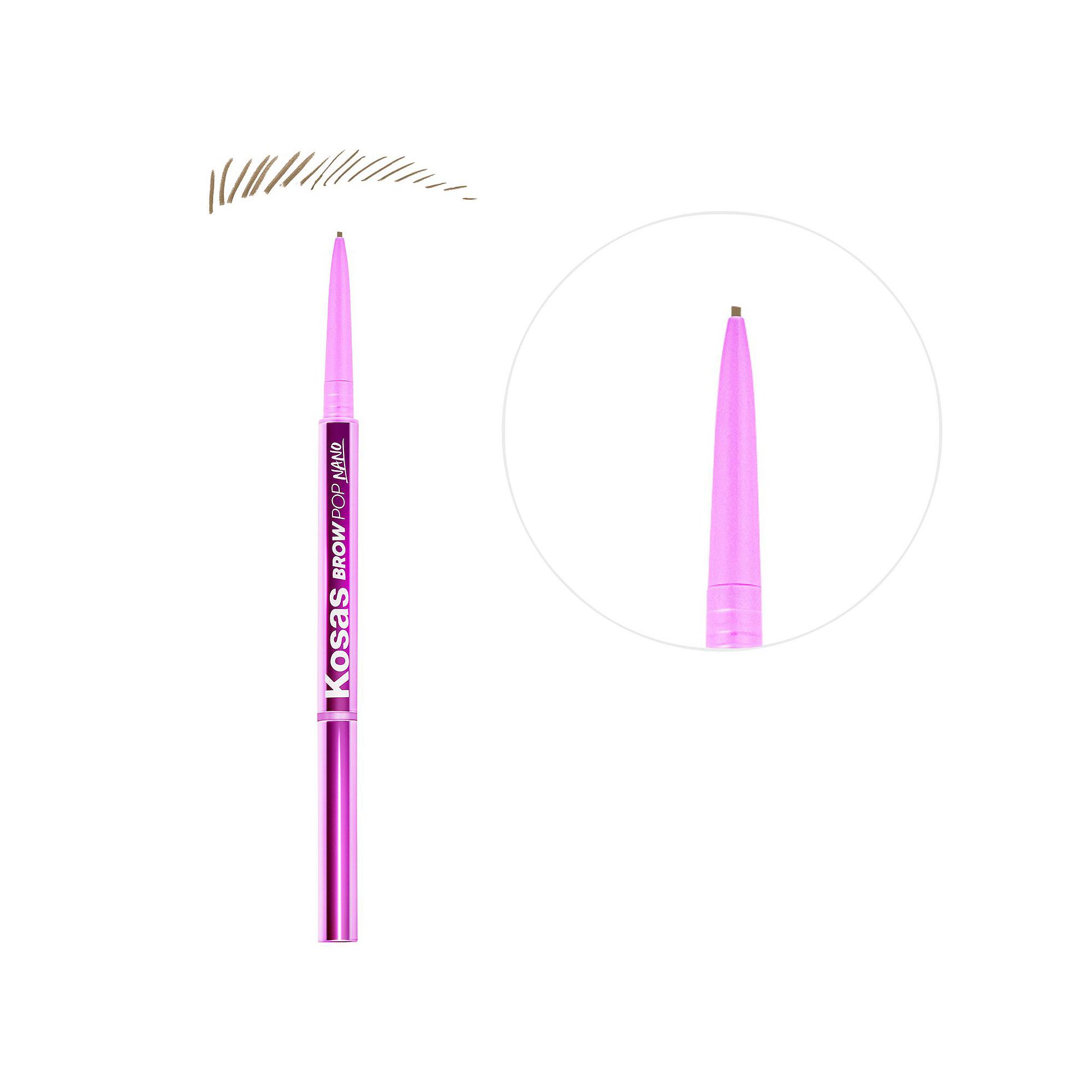 Kosas Brow Pop Nano Ultra-Fine Detailing + Feathering Eyebrow Pencil, Brown