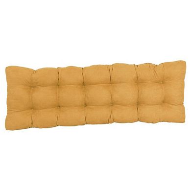 Blazing Needles 60-inch by 19-inch Tufted Solid Microsuede Bench Cushion