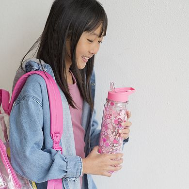Packed Party Pink Party Confetti Water Bottle