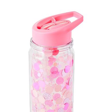Packed Party Pink Party Confetti Water Bottle
