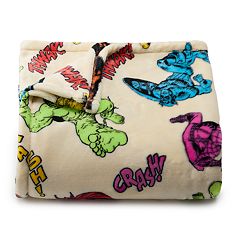 Marvel Spidey and His Amazing Friends Blue, Red, Yellow, and Green, Team Up Decorative Toddler Pillow