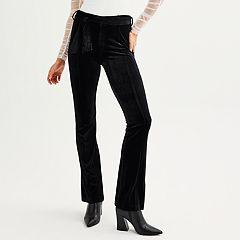Juniors' SO® High-Rise Flare Faux-Leather Pants