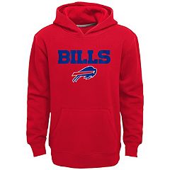 NFL Team Apparel Youth Buffalo Bills Dynamic Duo Grey Pullover Hoodie