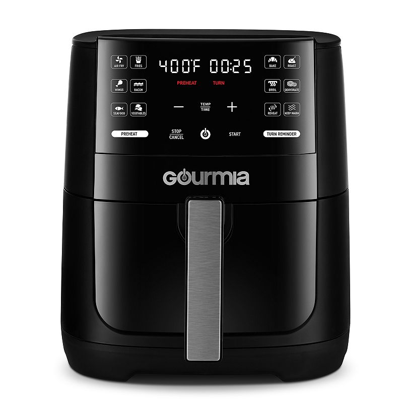 broken)    Gourmia - 6-Quart Digital Air Fryer - Black