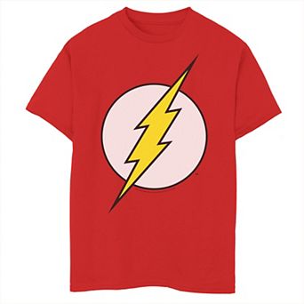 Boys 8-20 DC Comics The Flash Large Classic Chest Logo Graphic Tee