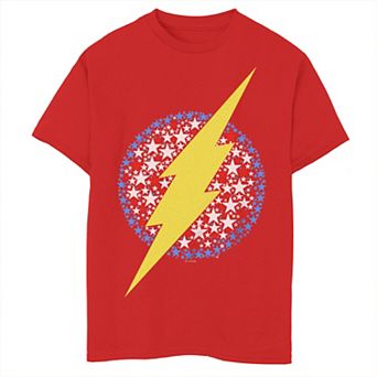 Boys 8-20 DC Comics The Flash Patriotic Stars Logo Graphic Tee