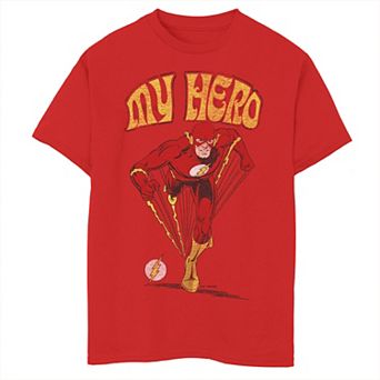 Boys 8-20 DC Comics The Flash My Hero Retro Graphic Tee