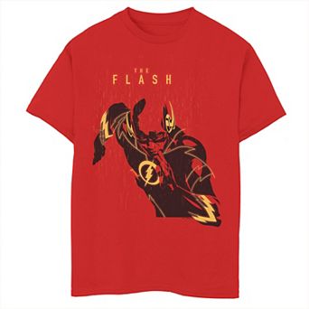 Boys 8-20 DC Comics The Flash Run Through Rain Pose Graphic Tee