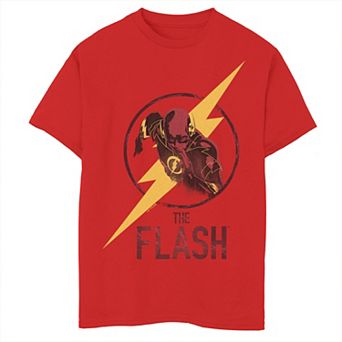 Boys 6-20 DC Comics The Flash Run Charge Through Lightning Bolt Logo Graphic Tee