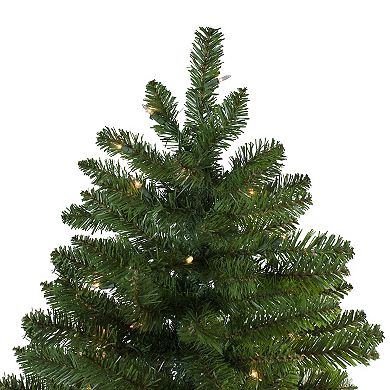 Northlight 9-ft. Pre-Lit Clear Lights Everett Pine Slim Artificial Christmas Tree