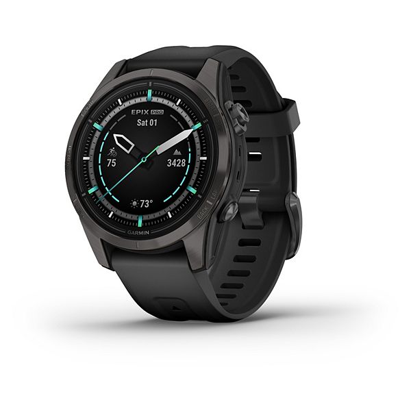 Garmin epix Pro (Gen 2) Sapphire Edition Carbon Gray DLC Titanium 42mm with Black Band