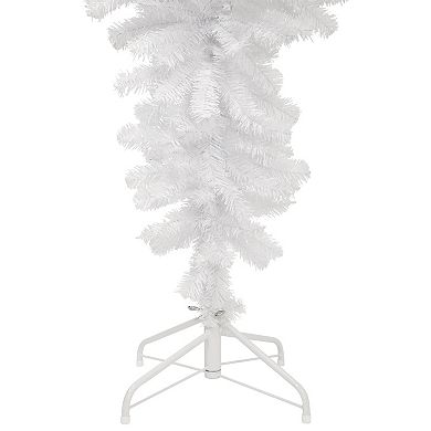 Northlight 5.5-ft. Unlit Upside Down White Spruce Artificial Christmas Tree