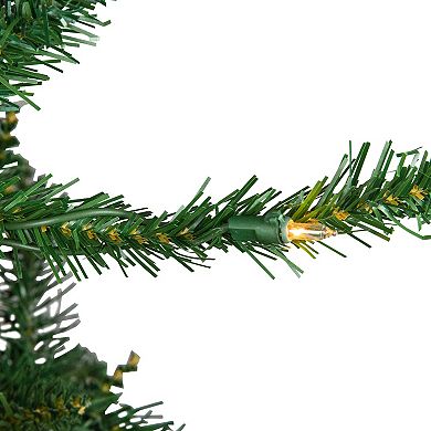 Northlight 9-ft. Pre-Lit Clear Lights Twin Falls Pine Artificial Christmas Tree