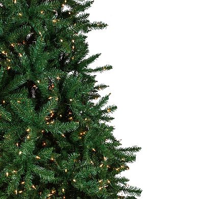 Northlight 9-ft. Pre-Lit Clear Lights Twin Falls Pine Artificial Christmas Tree