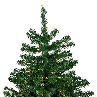 Northlight 9-ft. Pre-Lit Clear Lights Twin Falls Pine Artificial Christmas Tree