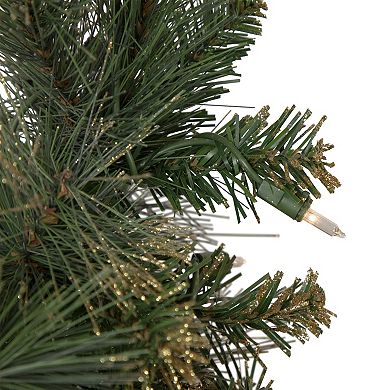 Northlight 4.5-ft. Pre-Lit Clear Lights Yorkshire Pine Pencil Artificial Christmas Tree