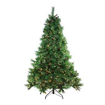 Northlight 7.5' Pre-Lit Full Denali Mixed Pine Artificial Christmas Tree - Dual Led Lights